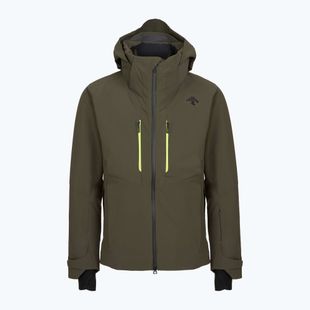 Men's ski jacket Descente Swiss sturdy green