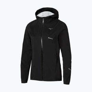 Women's running jacket Mizuno Trail Waterproof 20K Hooded black