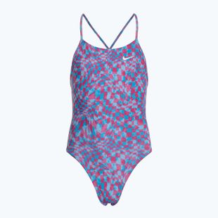 Nike Hydrastrong Lace Up Back university blue children's one-piece swimsuit
