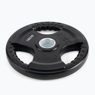 XTREXO black rubberised cast iron weight RW10 10 kg