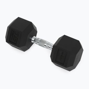 XTREXO Hex HXD150 rubberised dumbbell 15 kg