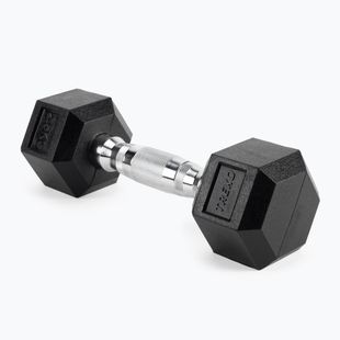 XTREXO Hex HXD25 rubberised dumbbell 2.5 kg