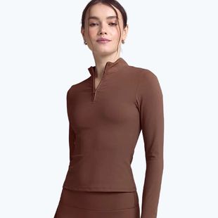 Women's Longsleeve JOYINME Motion LS 1/4 Zip chestnut
