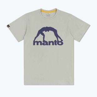 Men's T-shirt MANTO Vibe 25 light grey/dark purple