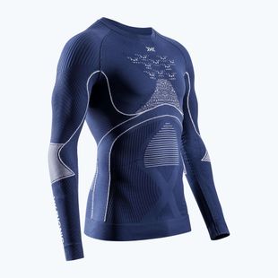 Men's thermal base layer top X-Bionic Energy Accumulator 4.0 marine/optical white
