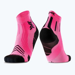 Men's socks X-Socks Run Expert Ankle fluo pink/x black