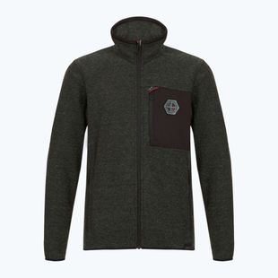 Men's fleece sweatshirt CMP 35H3907 Melange Knitted forest melange/nero/ferrari