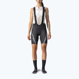 Women's cycling shorts Castelli Velocissima 3 black/ silver