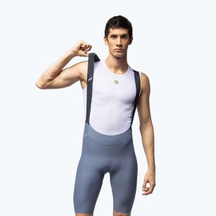 Men's cycling shorts Alé Go Bibshorts steel