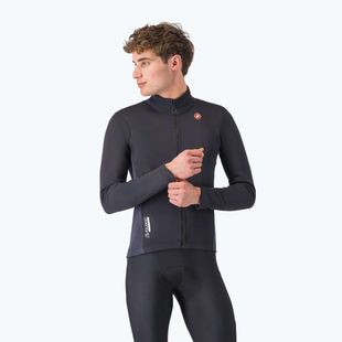 Men's cycling jacket Castelli Entrata 2 light black/dark gray
