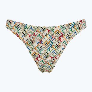 Tommy Hilfiger Cheeky High Leg th multi monogram calico swimsuit bottom