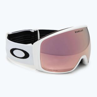 Oakley Flight Tracker L matte white/prizm rose gold iridium ski goggles