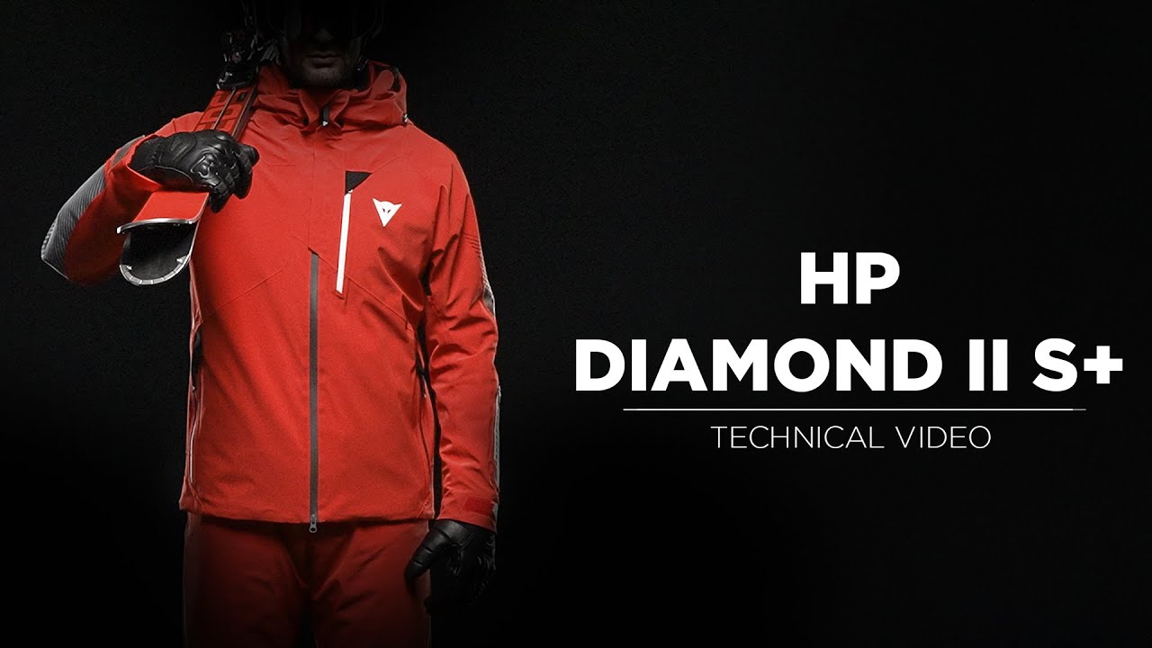 Men's ski jacket Dainese Hp Diamond II S+ fire red